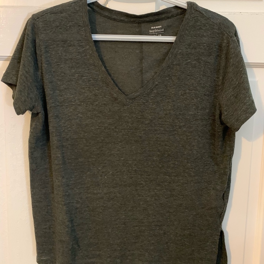 Army Green Old Navy V-Neck